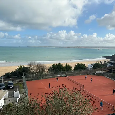 Apartment Porthminster View Luxury Sea Views Balcony, Parking, Pool, & Gym